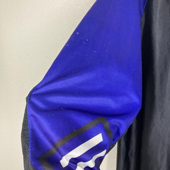 Shift Racing Motocross Jersey Mens Large Black Blue Recon Vented Long Sleeve - Picture 4 of 16